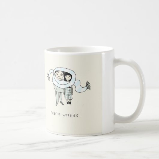 願いのマグを暖めて下さい コーヒーマグカップ (右)