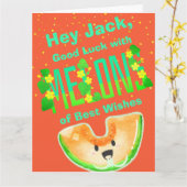 願いのメロン最高の幸運 |プン カード (黄色い花)