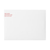 願いのラップアラウンドの休日の宛名ラベルを暖めて下さい ラップアラウンドラベル (正面)