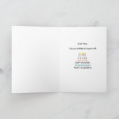 願いのレイヤー85thまたは任意の年齢誕生日 カード (内部)