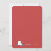 願いの写真のパーティの招待状を作って下さい 招待状 (裏面)