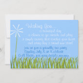 願いの花 招待状 (正面)