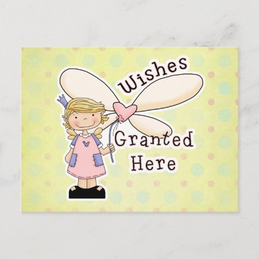 願いは妖精の女神を与えた ポストカード (正面)