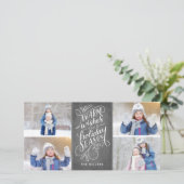 願いをこの休日の手によって文字を入れられる4写真暖めて下さい シーズンカード (スタンド正面)