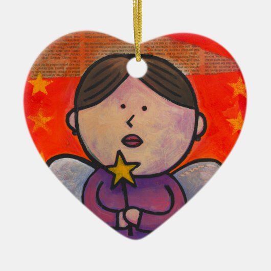 願いを作って下さい セラミックオーナメント (正面)