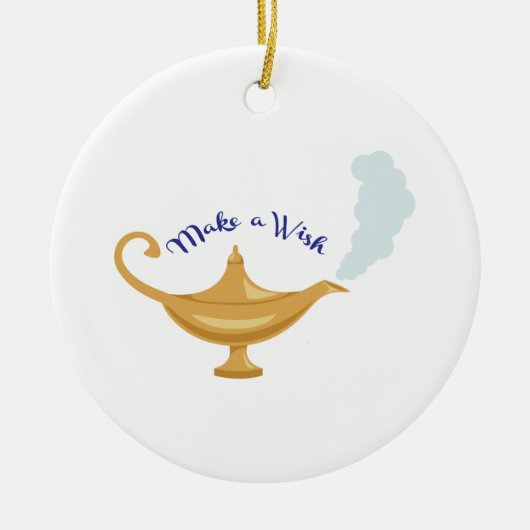 願いを作って下さい セラミックオーナメント (正面)