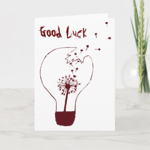 願いを作るGood LuckCard。抽象芸術タンポポ カード
