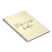 願いを叶えるタンポポ黄色のノート ノートブック (右側)