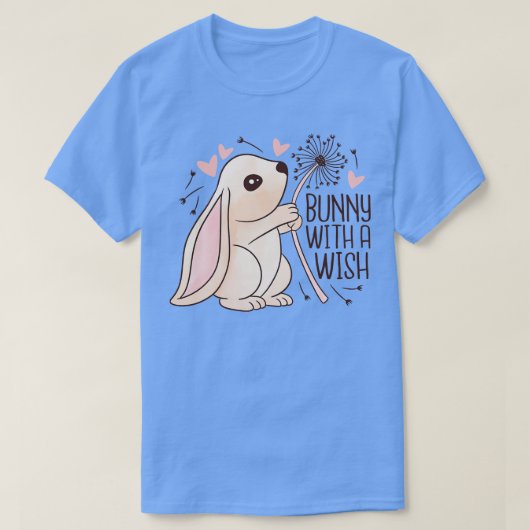 願いを叶えるバニー Tシャツ (デザイン正面)