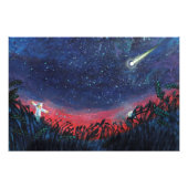 願いを叶える射撃、 発砲スターイラストレーション フォトプリント (正面)