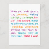 願いを叶える ポストカード (正面)