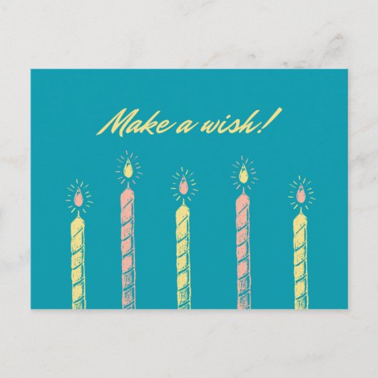 願いを叶えろ！君は世に明るい ポストカード (正面)