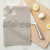 願いを暖めて下さい キッチンタオル (四つ折り)