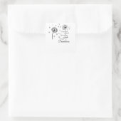 願いを見る人もいれば、タンポポを見る人もいる スクエアシール (バッグ)