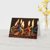 願いを込めた誕生日カードを吹き飛ばせ カード (黄色い花)