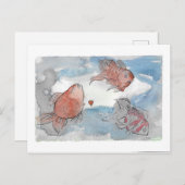 願いを込めた魚 ポストカード (正面/裏面)
