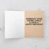 願いを込めた「内なる子」のハッピーバースデーカード カード (内部)