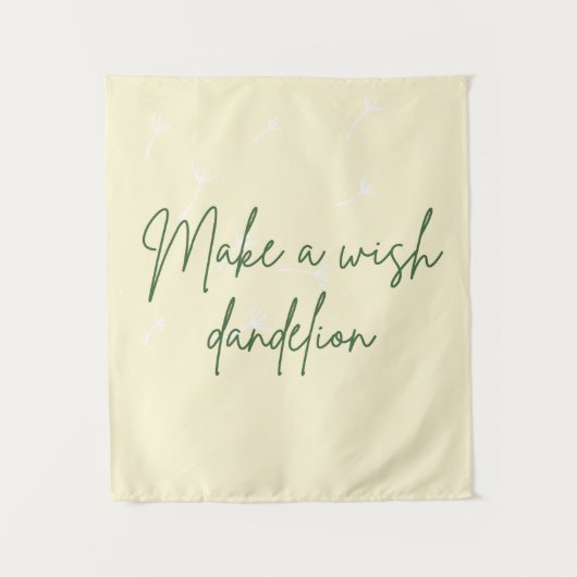 願いを込めてタンポポのタペストリーを作る タペストリー (正面)