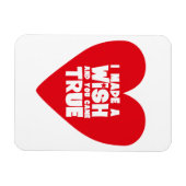 願いを込めてラブハート マグネット (横)