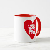 願いを込めて Love Heart マグカップ (正面右)