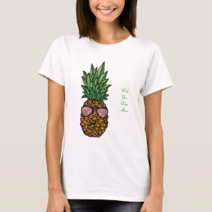 願いパイナップルTシャツここにいました Tシャツ