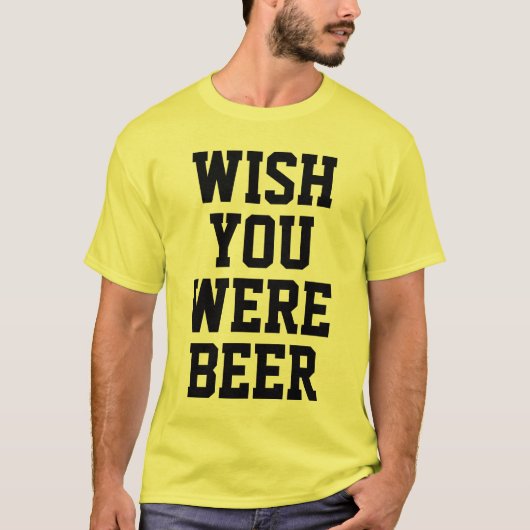 願いビールでした Tシャツ (正面)