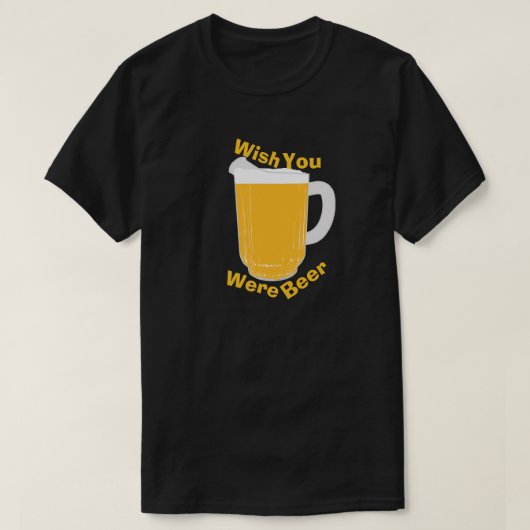 願いビールでした Tシャツ (デザイン正面)