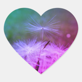 願い事のシールを貼る ハートシール