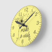 願い事のダンデロン時計を作りなさい。 ラウンド壁時計 (傾斜)
