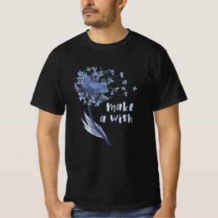 願い事をするタンポポの花 Tシャツ