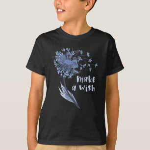 願い事をするタンポポの花 Tシャツ