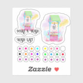 願い事をする シール (シート)