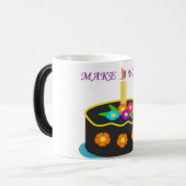 願い事をする モーフィングマグカップ (正面左)