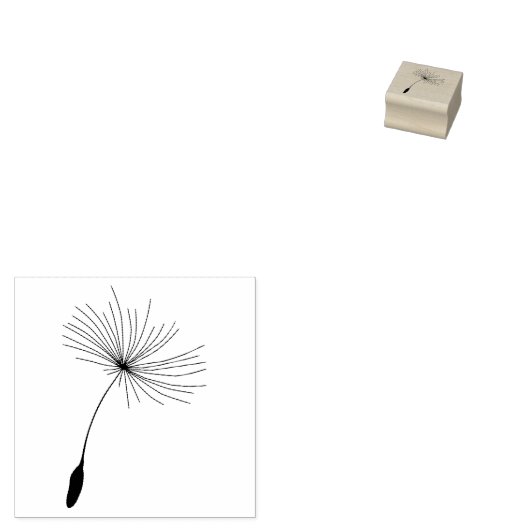 願い事をタンポポの種にする | Motifゴム印 ラバースタンプ (押印)
