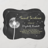 願い事を！Sweet sixteen招待状 招待状 (正面/裏面)