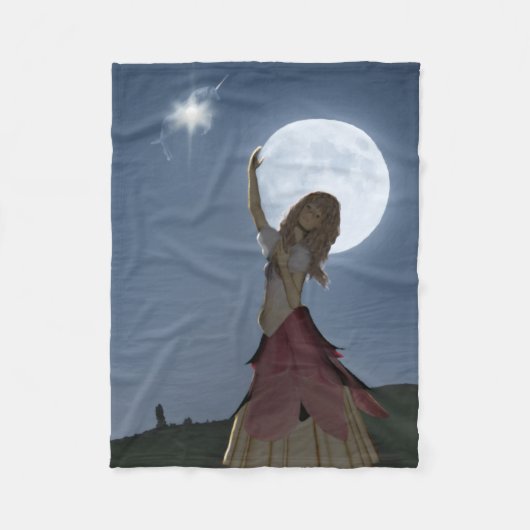 願い事来実 フリースブランケット (正面)