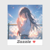 願い事JKシール|寿司娘 GenerativeAI シール (シート)