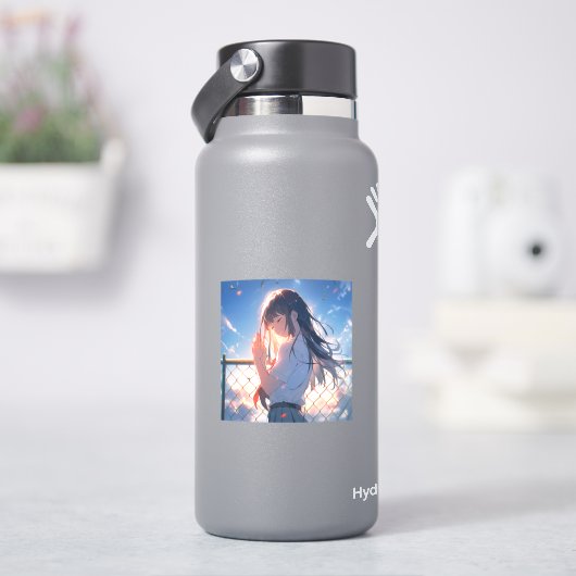 願い事JKシール|寿司娘 GenerativeAI シール (HydroFlask)