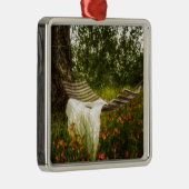 願い140629正方形のオーナメントここにいました メタルオーナメント (右)