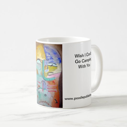 願いIはあなたとキャンプすることを行くことができます コーヒーマグカップ (正面右)