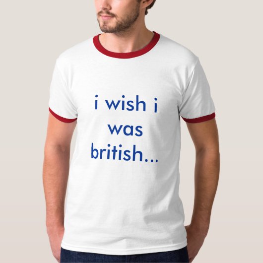 願いIはイギリスでした Tシャツ (正面)