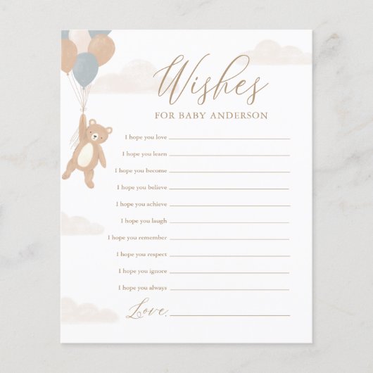 願うベビー私たちは赤ちゃんシャワーを待つことができ (正面)