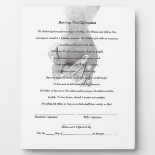 願結婚いを再開するイーゼル付き卓上板飾り フォトプラーク