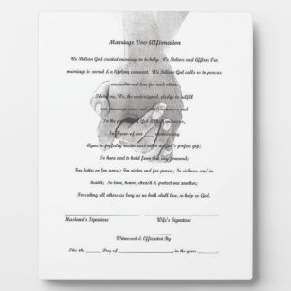 願結婚いを再開するイーゼル付き卓上板飾り フォトプラーク