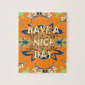 願鮮やかい：素敵なデイアートプリントデザインを持つ ジグソーパズル (縦)