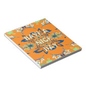 願鮮やかい:素敵なデイアートプリントデザインを持つ ノートパッド (アングル)