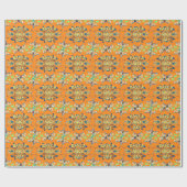 願鮮やかい:素敵なデイアートプリントデザインを持つ ラッピングペーパー (フラット)