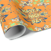 願鮮やかい:素敵なデイアートプリントデザインを持つ ラッピングペーパー (ロールコーナー)