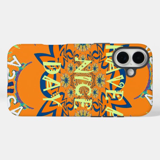 願鮮やかい:素敵なデイアートプリントデザインを持つ Case-Mate iPhoneケース (裏面 (横))