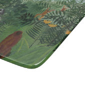 類人猿とヘビの熱帯林（ルソー） カッティングボード (角)